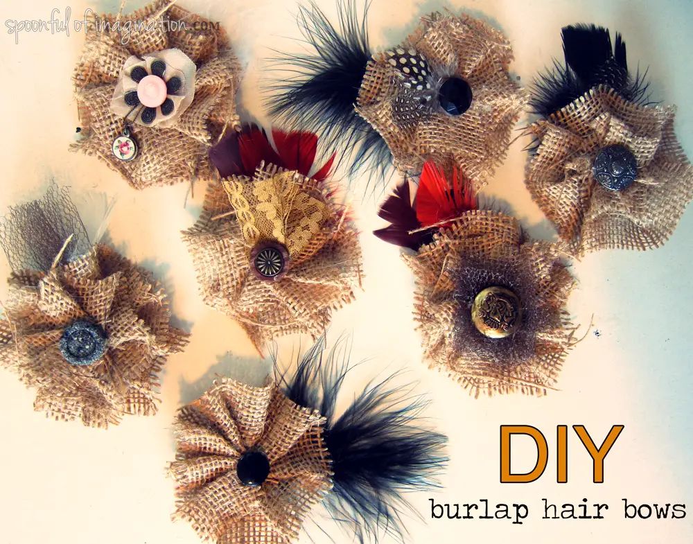How to Make a Burlap Hair Bow