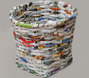 Make a Basket from Newspaper