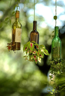Wine Bottle Planter DIY