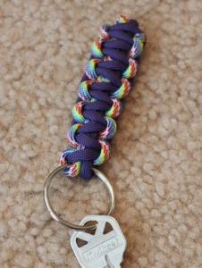2 Color Paracord Keychain Project