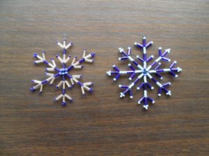 Beaded Wire Snowflake Patterns ImageBeaded Wire Snowflake Patterns Image