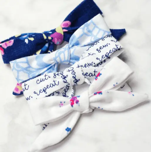 DIY Hair Bows out of Fabric