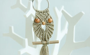 DIY Macrame Owl Beads