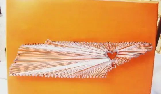 DIY Tennessee String Art Pattern