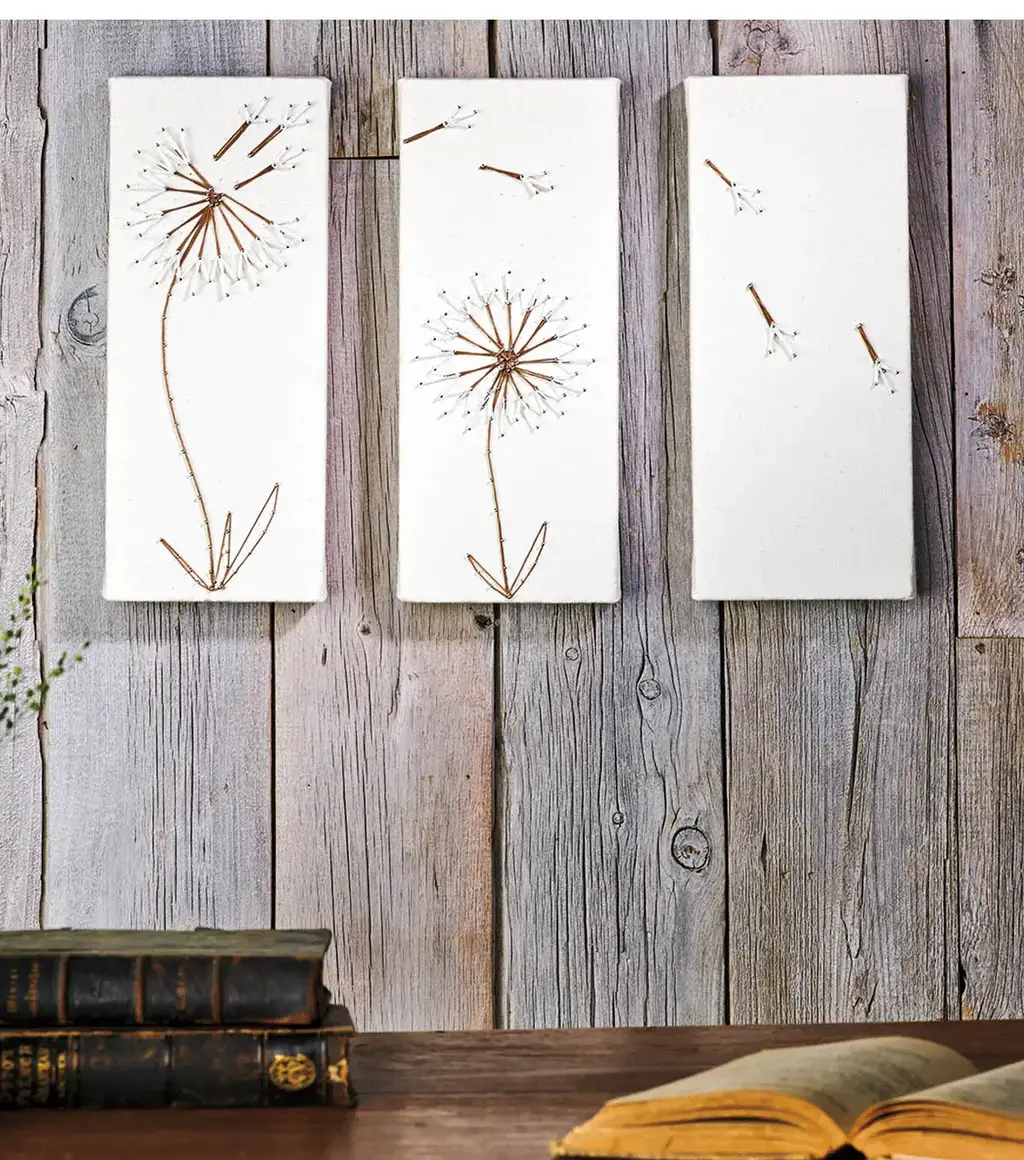 Dandelion String Art Instructions