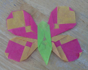 Folded Tissue Paper Butterflies