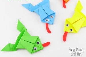 How to Make Origami JUmping Frog