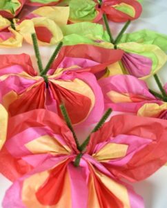 How to Make Tissue Paper Butterflies
