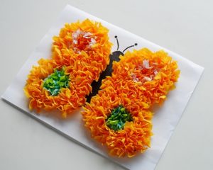 Make Butterflies from Tissue Paper 3d