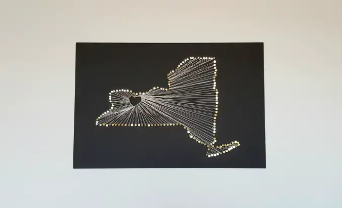 New York String Art Pattern Instructions