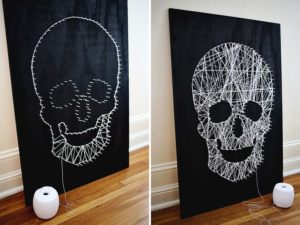 String Art Skull for Halloween