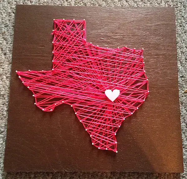 String Art Texas Instructions