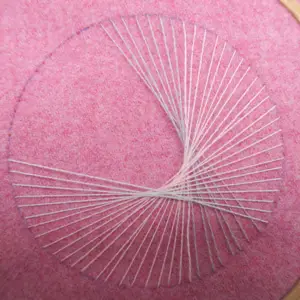 String Art Tutorial with Needle and Thread
