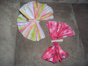 Tissue Paper Butterflies Craft