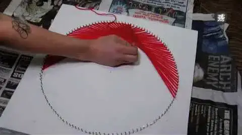 Vintage String Art Design