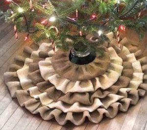 Burlap Christmas Tree Skirt Pattern