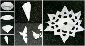 Coffee Filter Snowflakes Patterns