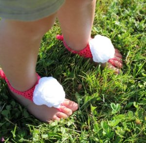 Crochet Baby Barefoot Sandals