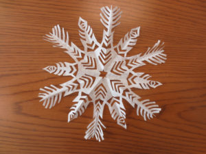 DIY Coffee Filter Snowflake