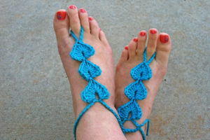 Free Crochet Barefoot Sandals