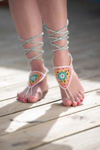 Free Crochet Barefoot Sandals Pattern