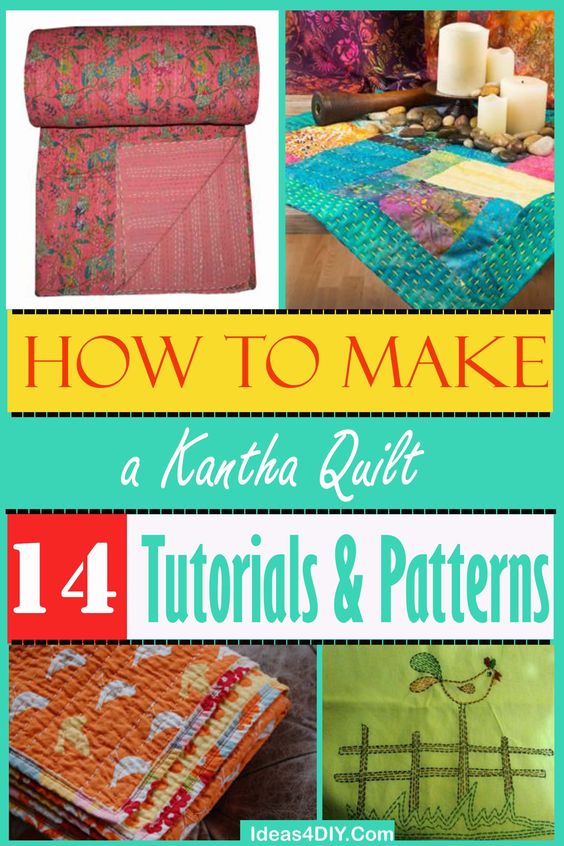 How To Make a Kantha Quilt 14 Tutorials & Patterns