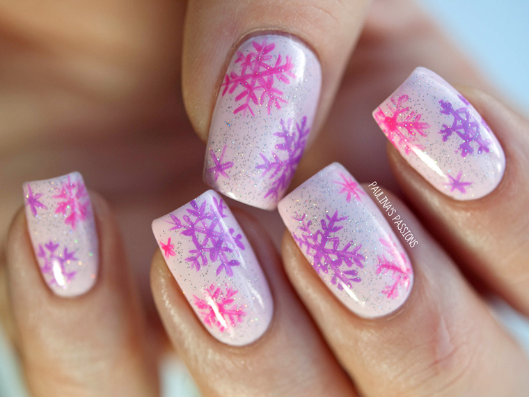 Snowman & Snowflakes Nail Art Tutorial | Creative Nails