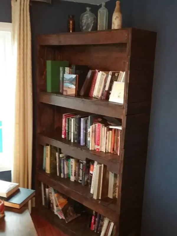 30 DIY Pallet Bookshelf Plans &amp; Instructions