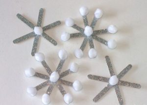Popsicle Stick Snowflake Step-by-Step