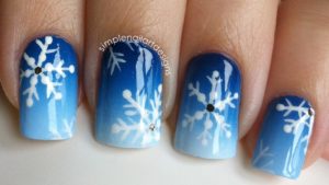 Snowflake Nail Art Images