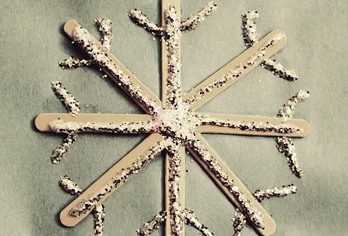 Snowflake with Popsicle Sticks