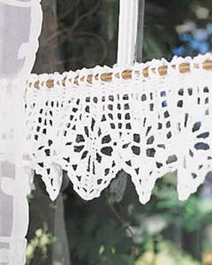 White Crochet Valance
