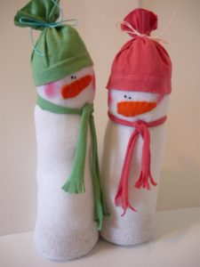 Make Sock Snowmen
