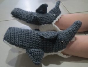 Crochet Shark Slipper