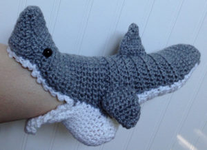 Crochet Shark Slippers