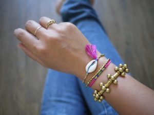 DIY Cowrie Shell Bracelet