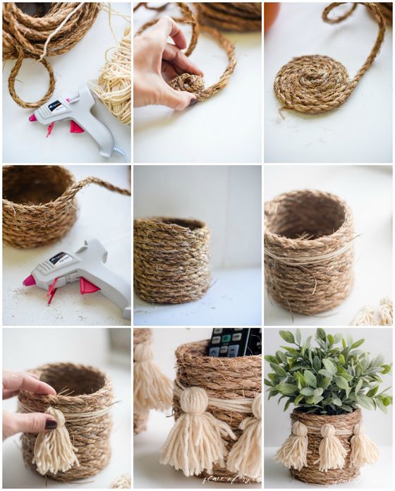 21+ DIY Rope Basket | How to Make Rope Basket Tutorials