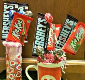 Easy Valentine Candy Bouquet