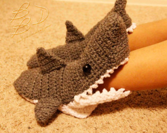 shark booties crochet pattern