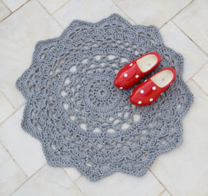 Giant Crochet Doily Rug