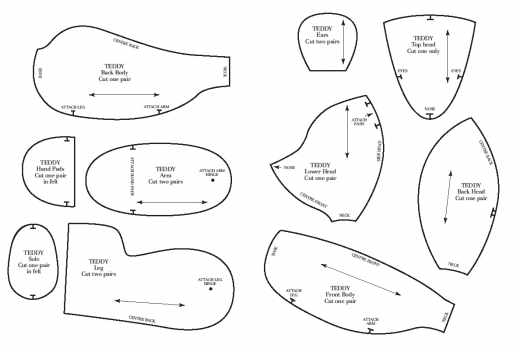 easy memory bear pattern