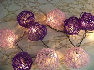 Yarn Ball Lanterns