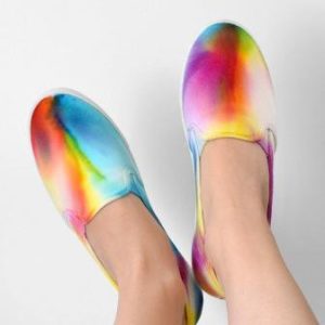 Abstract Rainbow Tie Dye Shoes