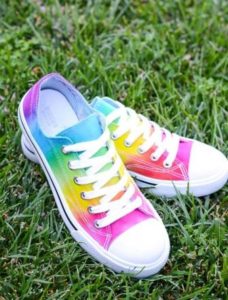 Rainbow Tie Dye Shoes