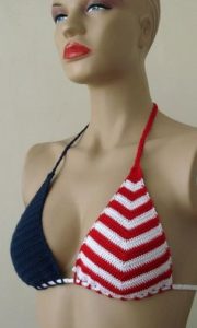 Crochet Bikini American Flag