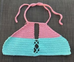 Crochet Halter Top Bikini