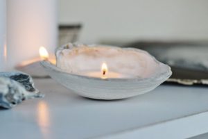 Seashell Candles Centerpiece