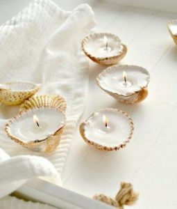 Seashell Candles DIY