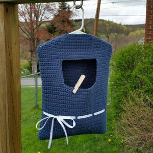 Crochet Clothespin Bag Tutorial