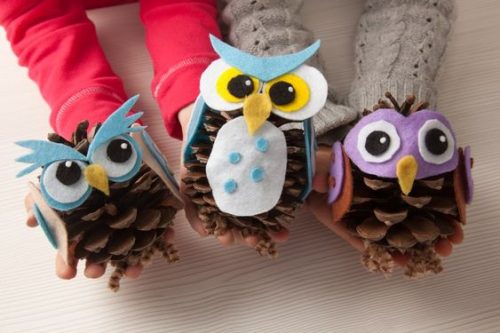 16 Diy Pine Cone Owls 